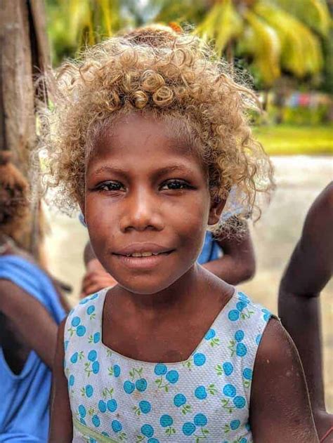 solomon islanders melanesian blonde hair blue eyes|blonde solomon islander genetic mutation.